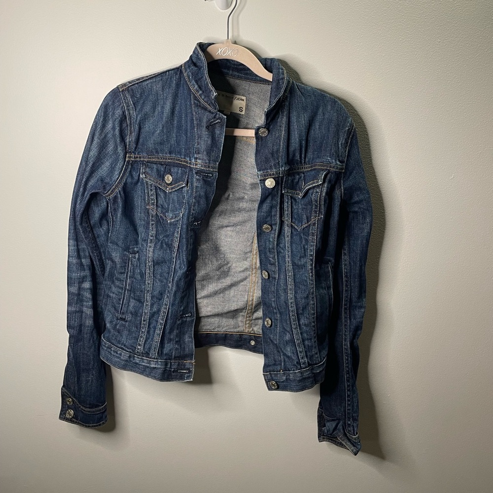 Rag & Bone Jean x Revolve The Jean Jacket Denim Indigo Wash Fall Cuffed